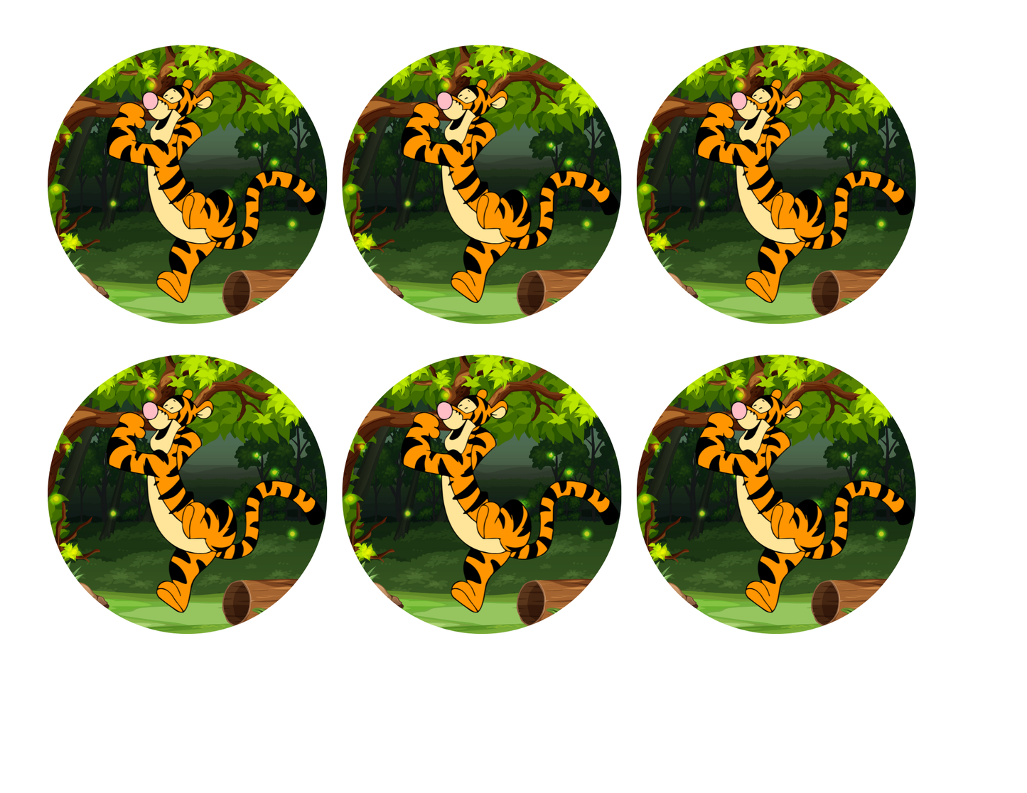 Digital Winnie the Pooh Party favor bundle