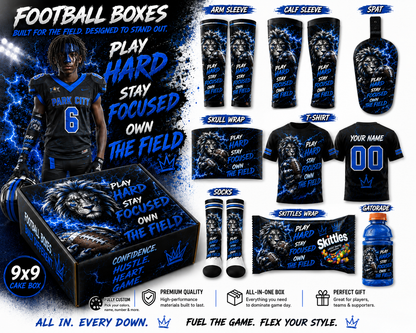 Custom Football Drip Box – Personalized Game Day Gear